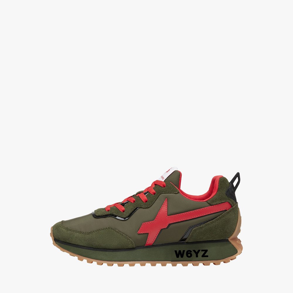 Basket W6YZ Army Green/Red Femme | PYP-96220003